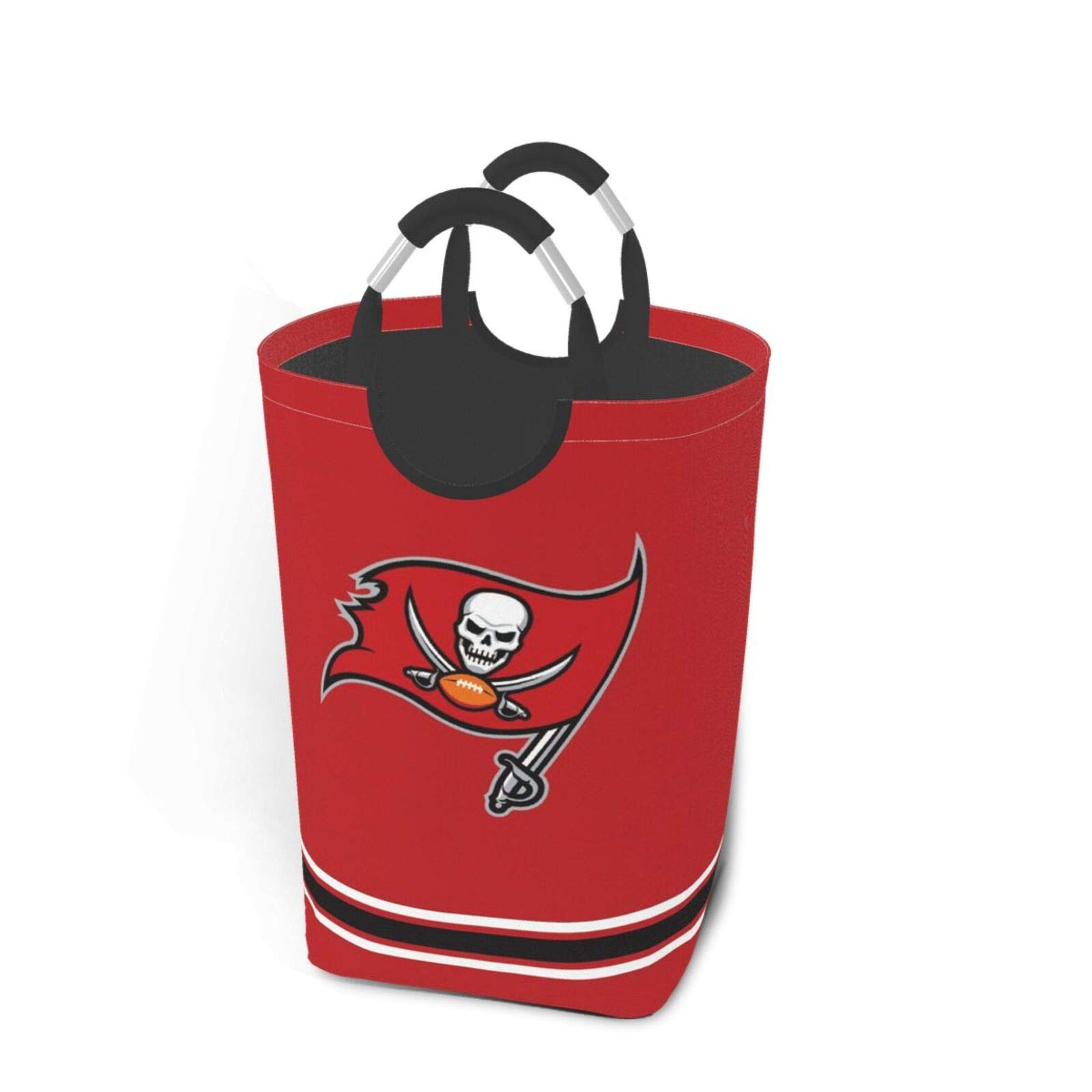 Tampa Bay Buccaneers Large Laundry Hamper - 50L Foldable Laundry Basket with Handle, Durable Oxford Fabric & Waterproof Design for Home, Dorm, College | Perfect for NFL Fans, Laundry Room Organization & Small Spaces