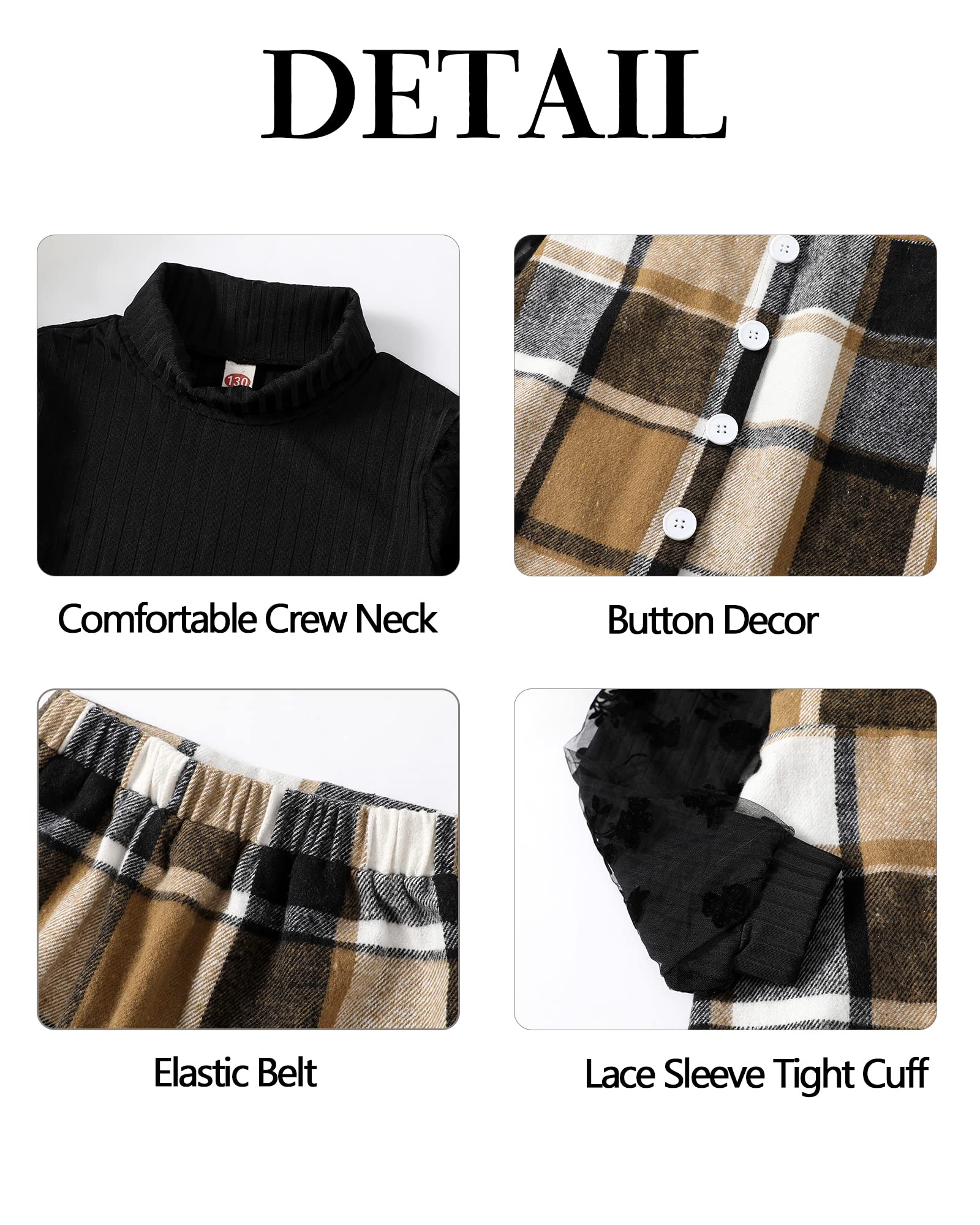 Girls' Casual Winter & Fall Skirt Sets - Cute Outfits & Dresses for Toddlers & Kids | Perfect for School, Playdates & Holiday Gatherings