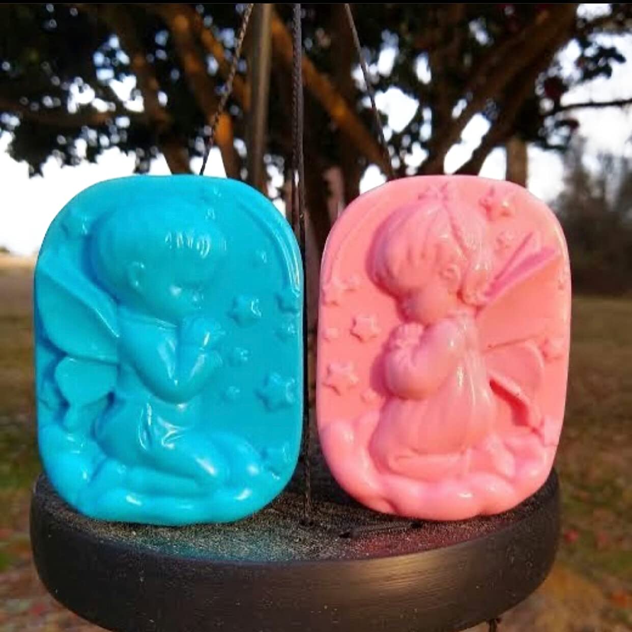 Set of 2 Natural Handmade Baby Soap Bars - Olive Oil, Glycerin & Coconut Oil - Cold Processed Herbal Soap for Sensitive Skin | Perfect Baby Shower Gift, Return Favor & Newborn Care | Gentle Cleansing for Infants & Toddlers