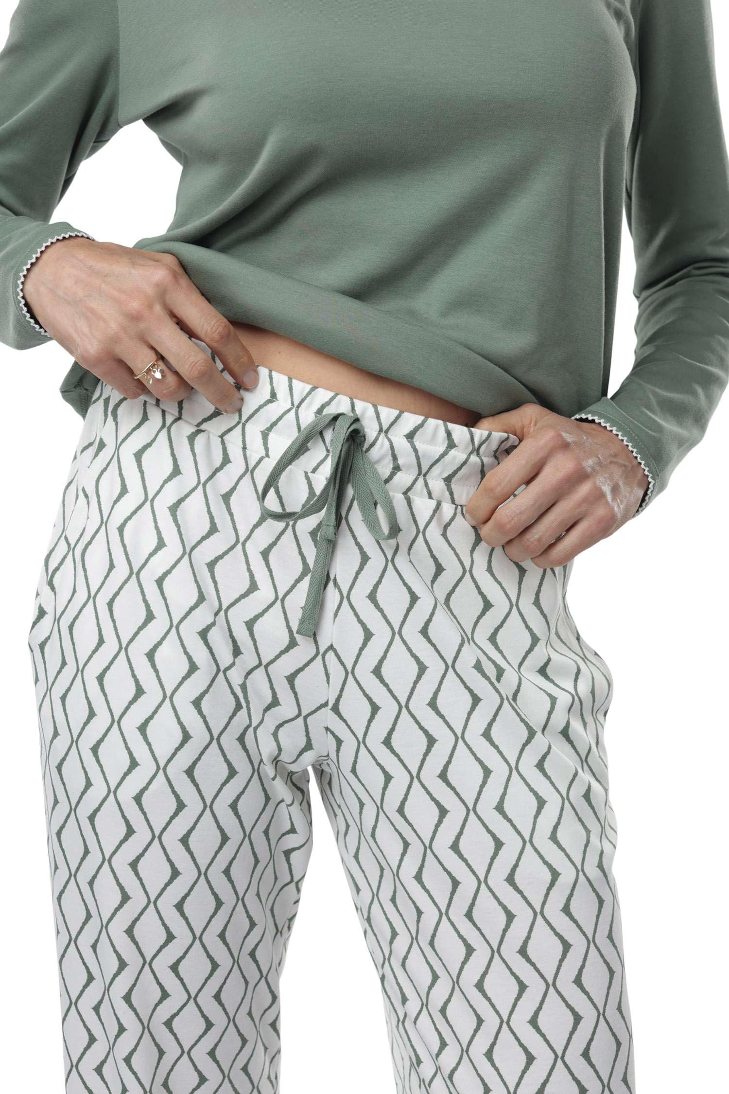 Premium Pima Cotton Women's Pajama Set - Ultra Soft Lounge Sleepwear for Women - Comfy Weekend & Nightwear for Relaxation at Home