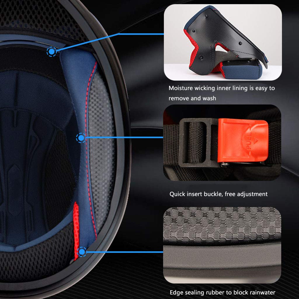 Cool Cat Ear Knight Full Face Motorcycle Helmet - DOT Certified Electric Scooter Helmet for Men & Women - Perfect for Summer Riding, Racing & Couple Matching - Ideal for Urban Commuting, Scooter Adventures & Motorcycle Enthusiasts
