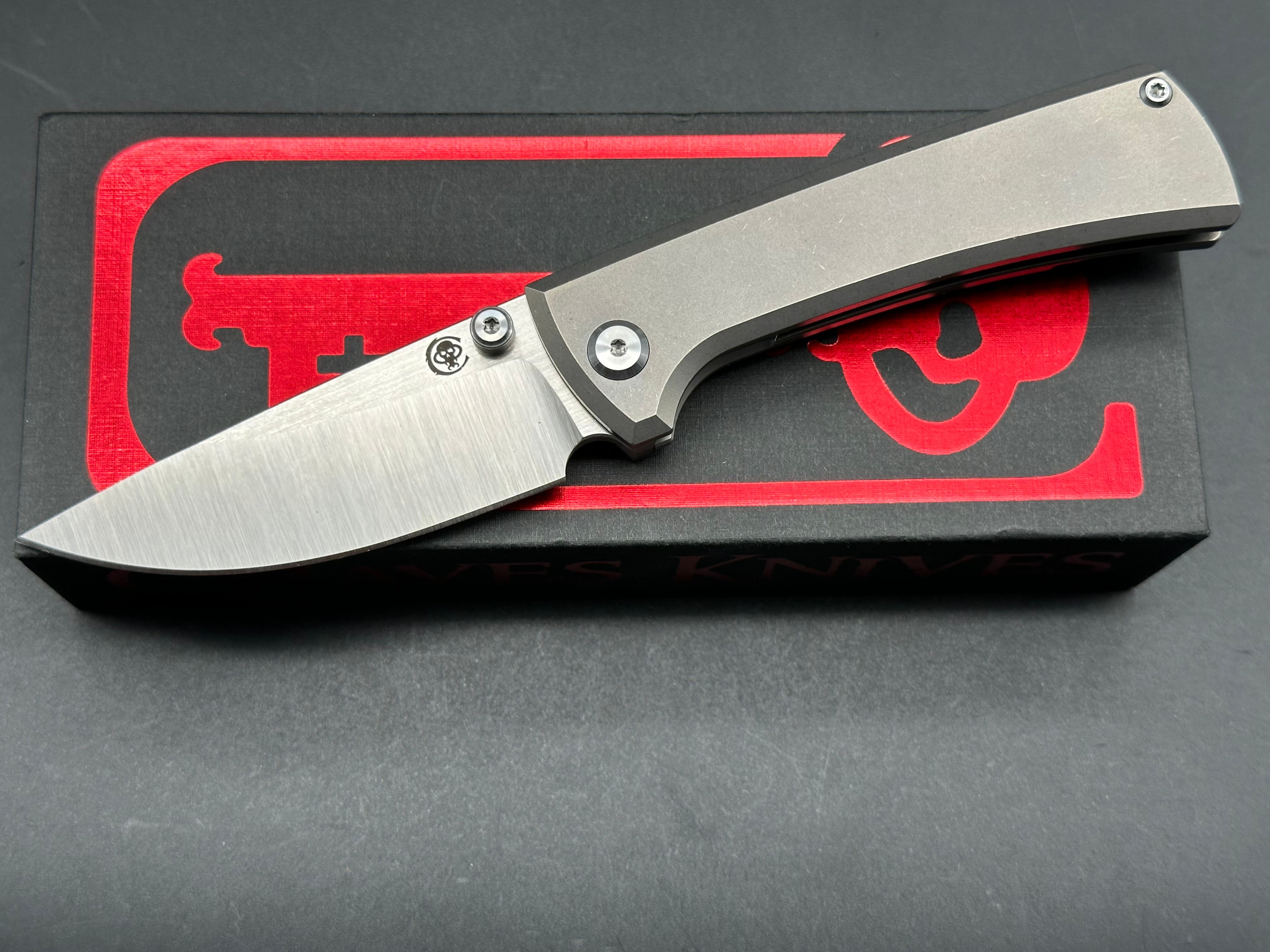 Chaves Knives RCK9 Titanium Frame Lock Folding Knife - 3.25