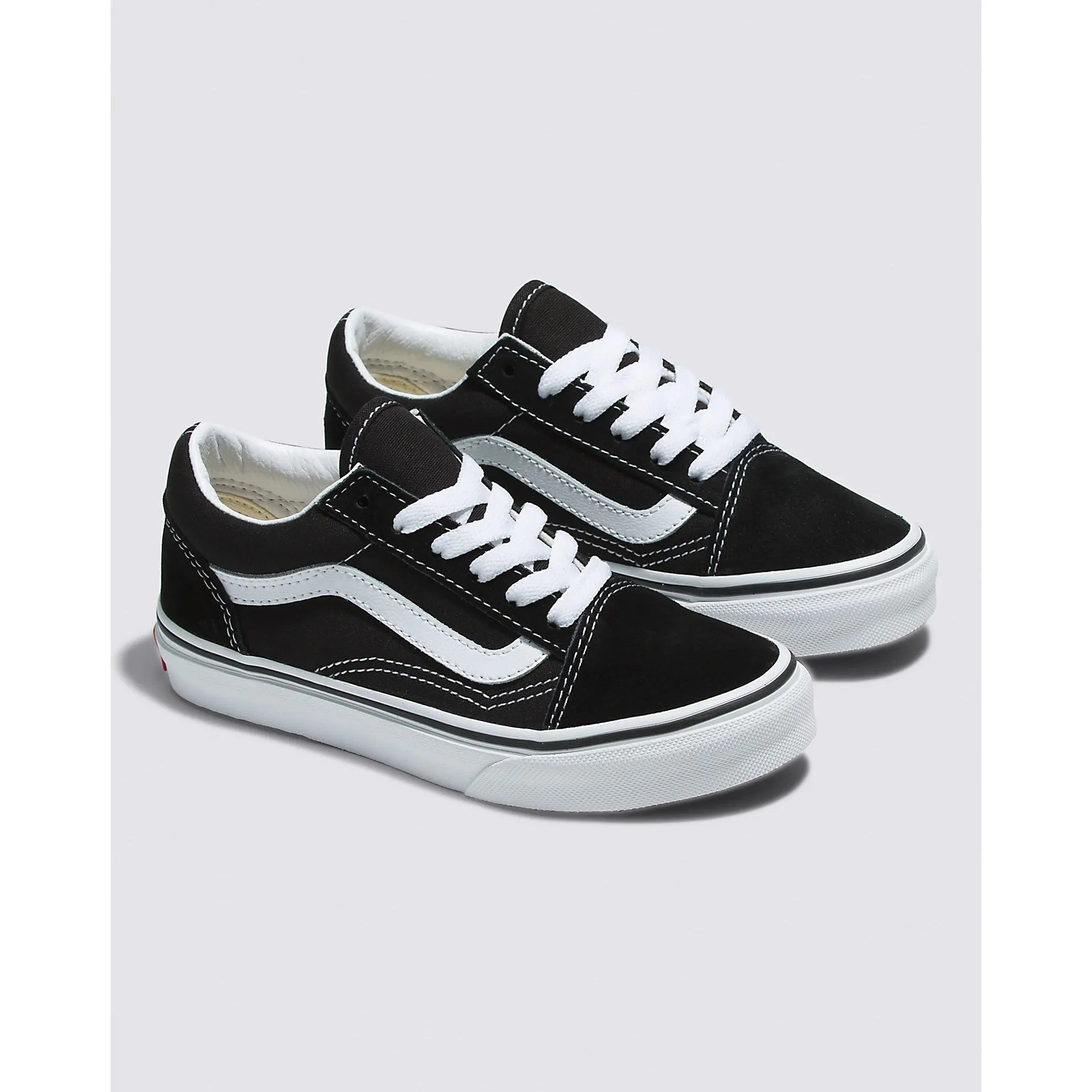Vans Kids Old Skool Skate Shoes for Boys & Girls - Classic Black & White Sneakers for School, Play & Everyday Wear