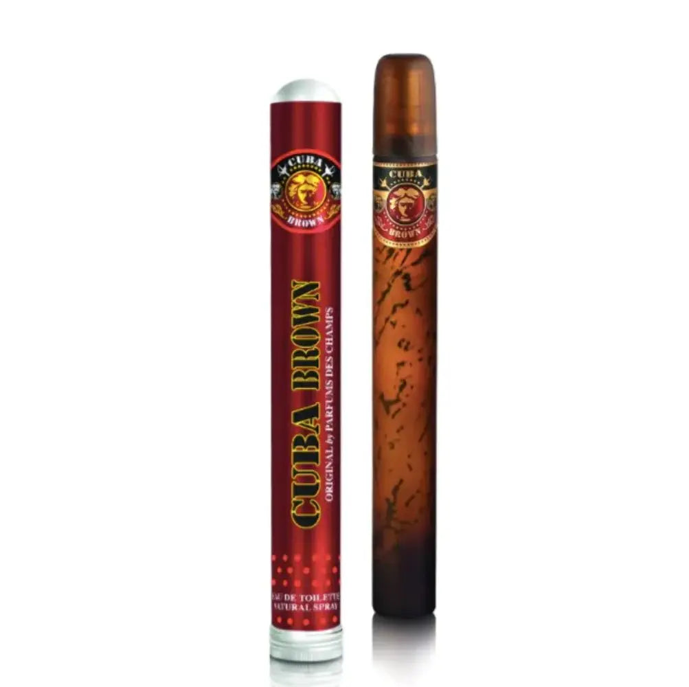 Premium Cuba Brown Cologne for Men - 1.17 oz Eau de Toilette Spray - Fresh Woody Scent for Day & Night Wear, Date Nights & Office Use