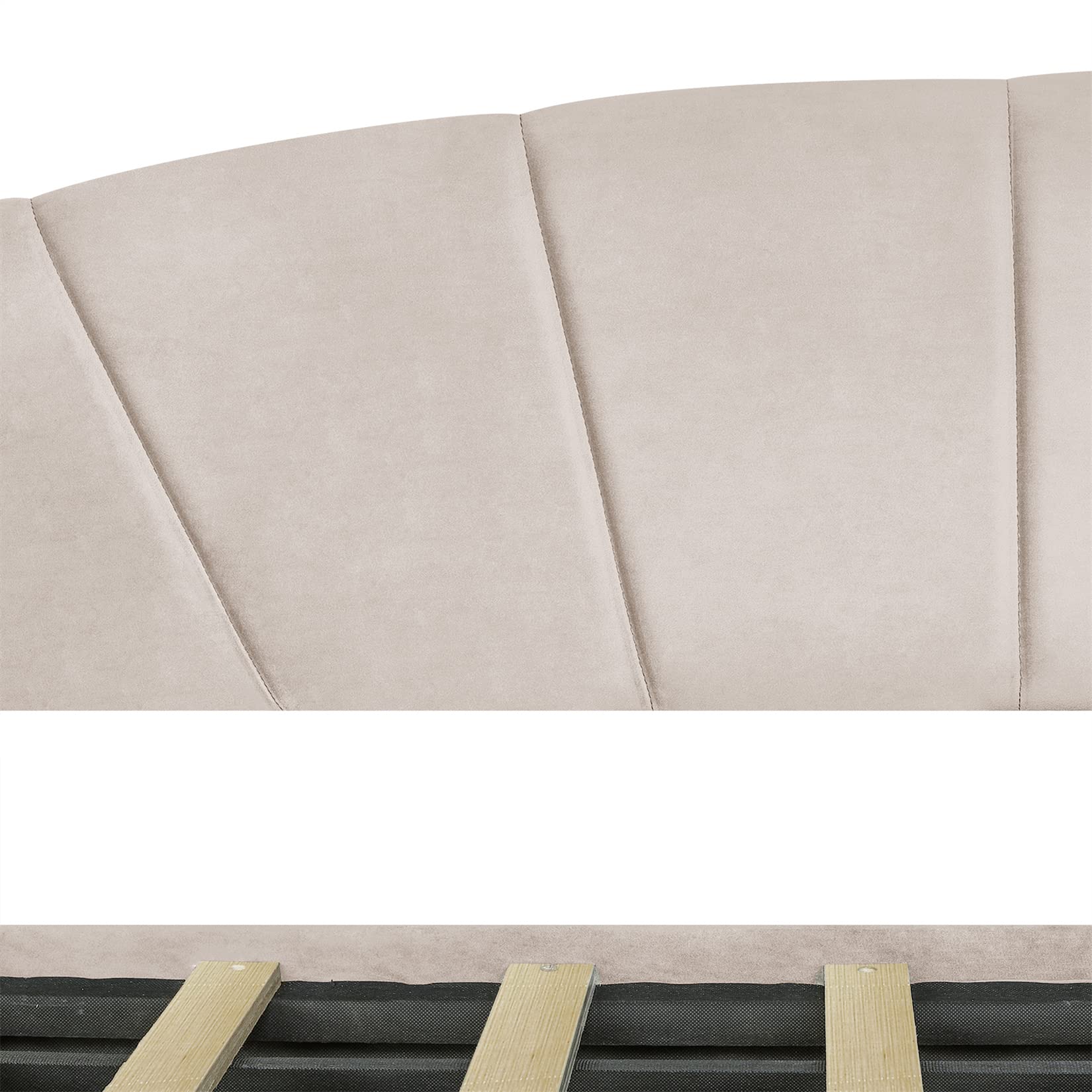 Bellemave Twin Daybed with Storage Drawers - Upholstered Velvet Sofa Bed Frame, Beige Convertible Sleeper for Small Spaces | Perfect for Bedroom, Living Room, Guest Room & Studio Apartments