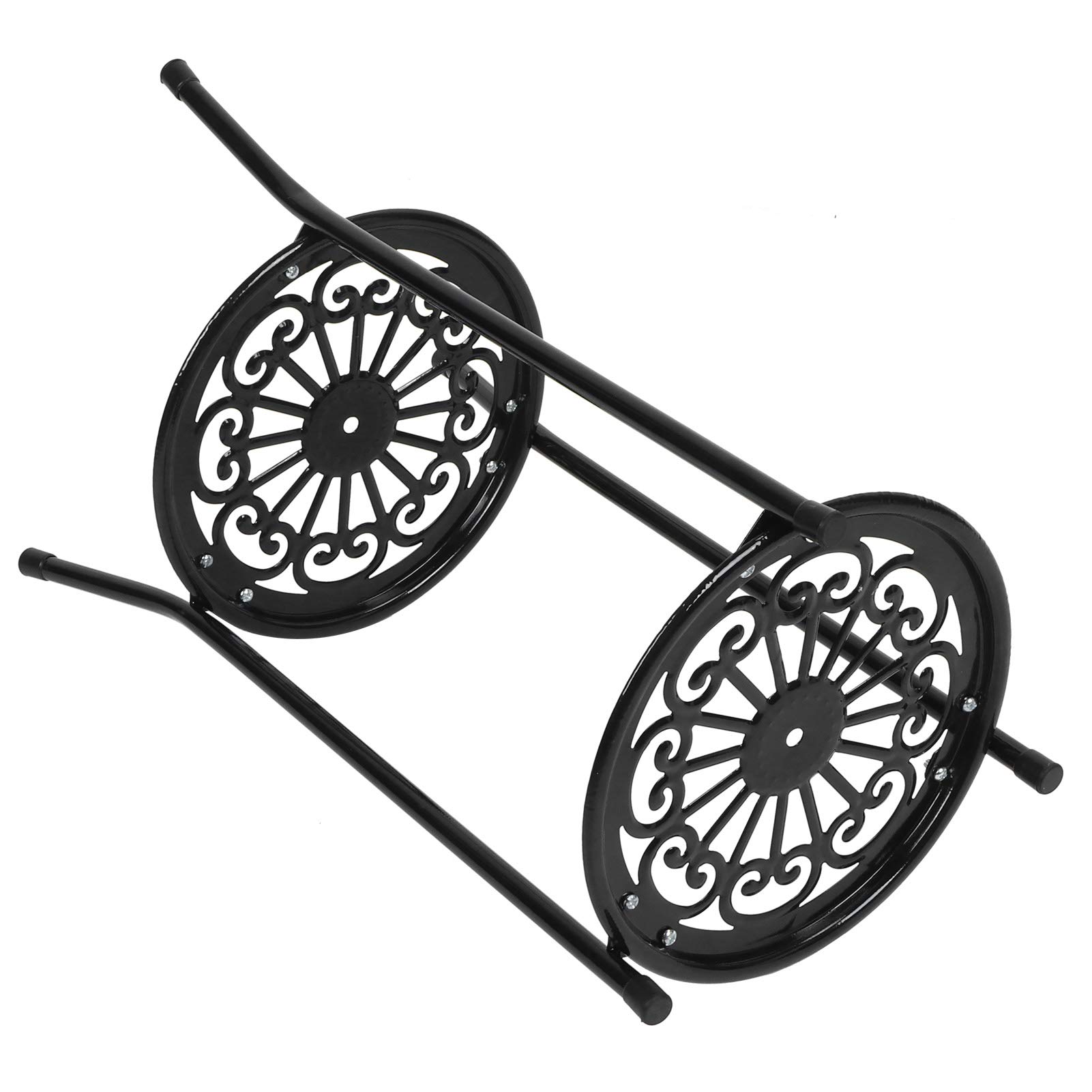 **Sturdy Plant Pot Stand - Black Flower Pot Rack Display Shelf for Indoor & Outdoor Plants - Home & Garden Decor - Perfect for Living Room, Patio, or Balcony**