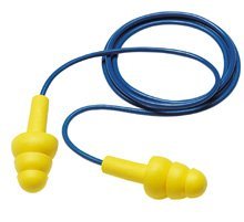 EA 340-4004 Ultrafit Corded Ear Plugs - 100 Pack | Noise Reduction for Work, Sleep & Travel