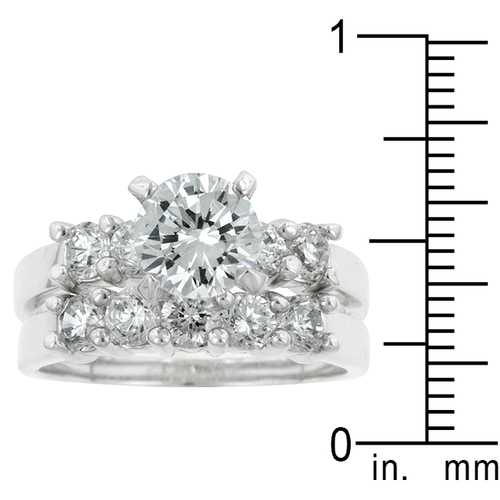 Elegant Classic Wedding Ring Set for Women - 14K Gold or Platinum Band with Diamond Engagement Ring - Perfect for Brides, Anniversaries & Proposals