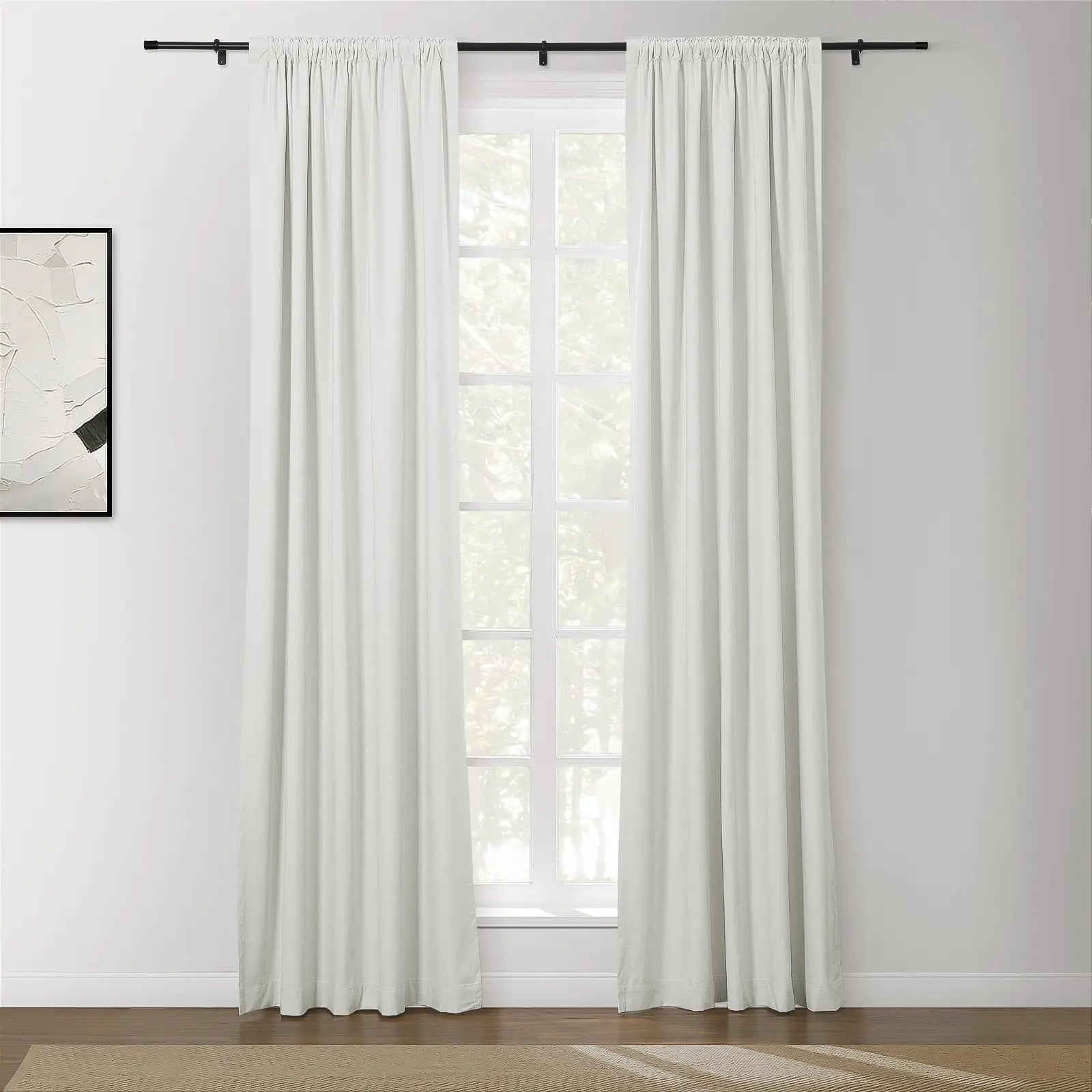 Lila 100% Blackout Curtains - Soft Blackout Drapes for Bedroom & Nursery - Light Blocking Window Treatments for Better Sleep