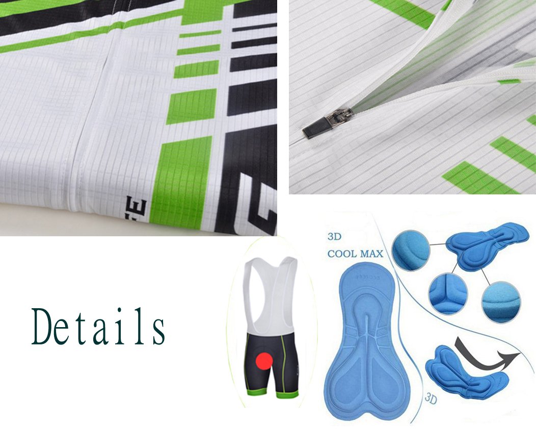 **Sponeed Men's Cycling Jersey & Bib Shorts Set - Breathable, Moisture-Wicking Bike Outfit for Road & Mountain Biking**