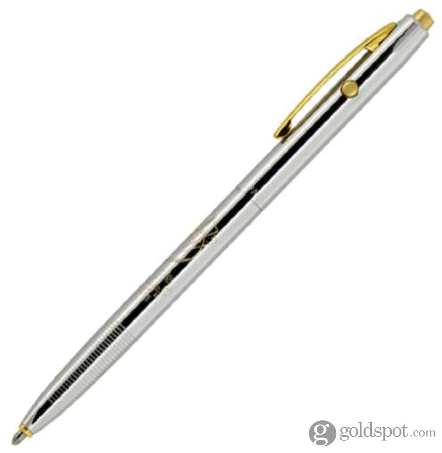 Fisher Space Pen Commemorative Edition Shuttle Ballpoint Pen - Chrome & Gold Finish - NASA-Inspired Writing Instrument for Collectors, Gifts & Space Enthusiasts - Perfect for Office, Travel & Zero Gravity Writing