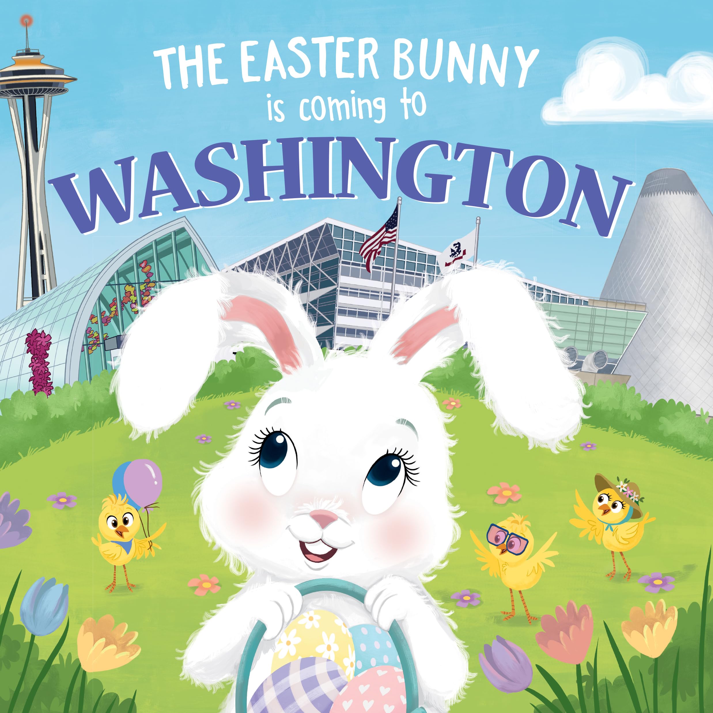Easter Bunny Comes to Washington: Sweet Springtime Adventure Book for Toddlers & Kids - Perfect Easter Basket Stuffer & Gift for Holiday Celebrations