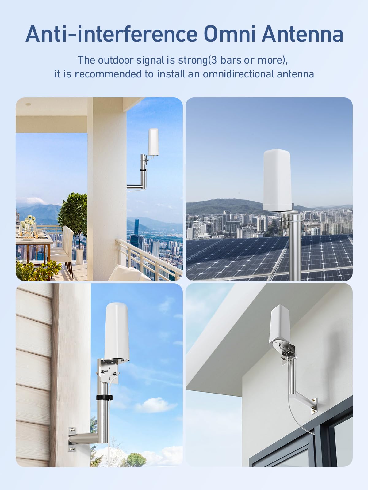 Premium 4G LTE & 3G Cell Phone Signal Booster for Home & Office - 70dB Dual Band Cellular Repeater (Band 2/4/25) | Covers 4,500 sq ft | FCC Approved for Verizon, AT&T & Sprint Networks | Perfect for Remote Work, Basements & Rural Areas