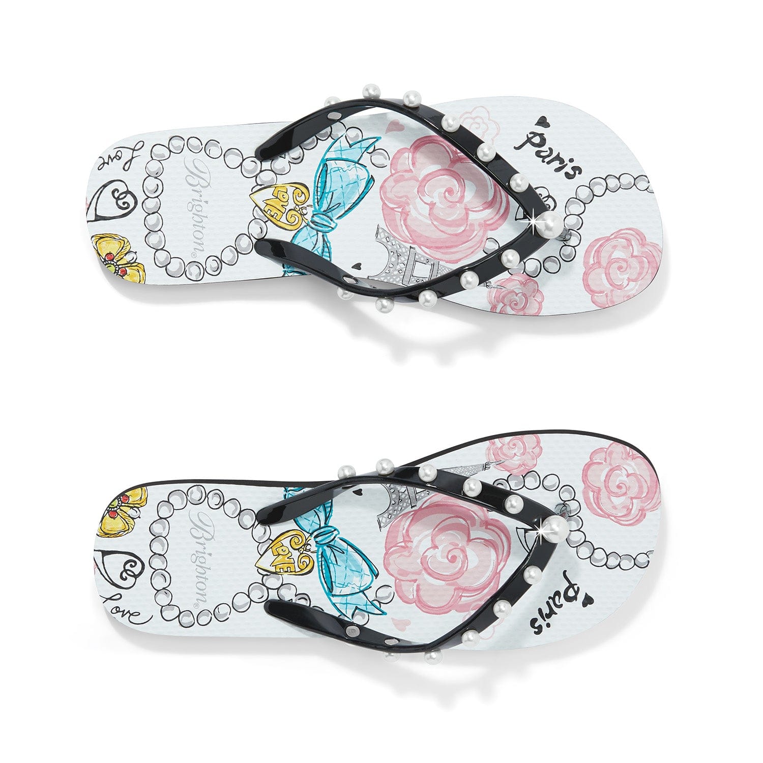 Stylish Jeweled Flip Flops for Women - Comfortable Beach Sandals with Rhinestone Decorations | Perfect for Summer, Vacations, Pool Parties and Casual Outings