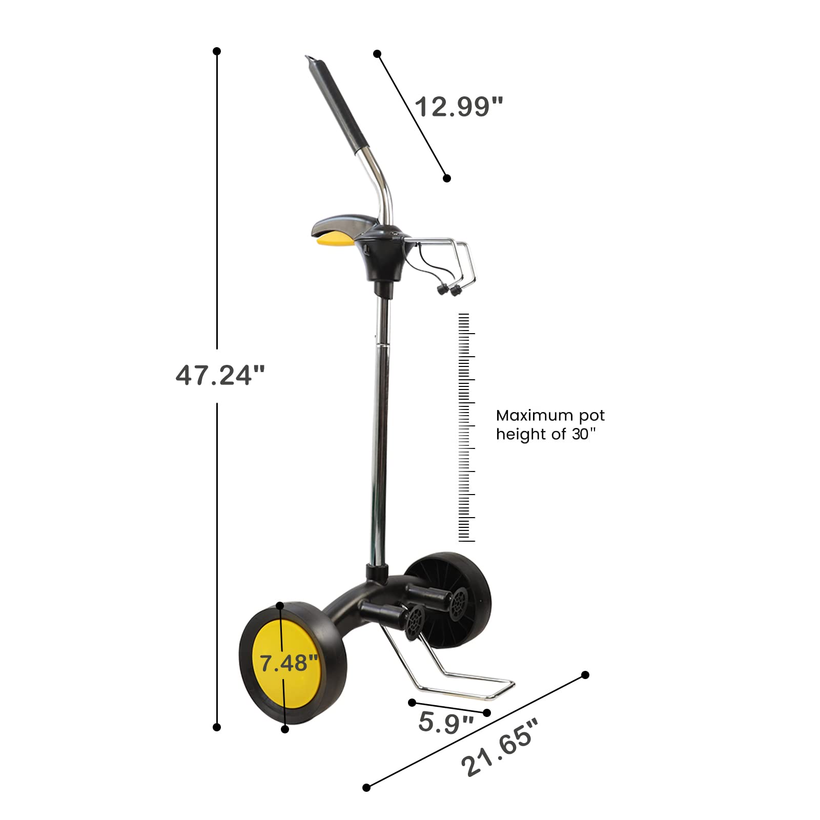 **SQUEEZE Master Heavy Duty Garden Pot Mover with Wheels – Portable Plant Dolly for Moving Large Potted Plants Up to 165 lbs – Suction Cup & Hook Design – Ideal for Patio, Deck, and Indoor Plant Relocation**