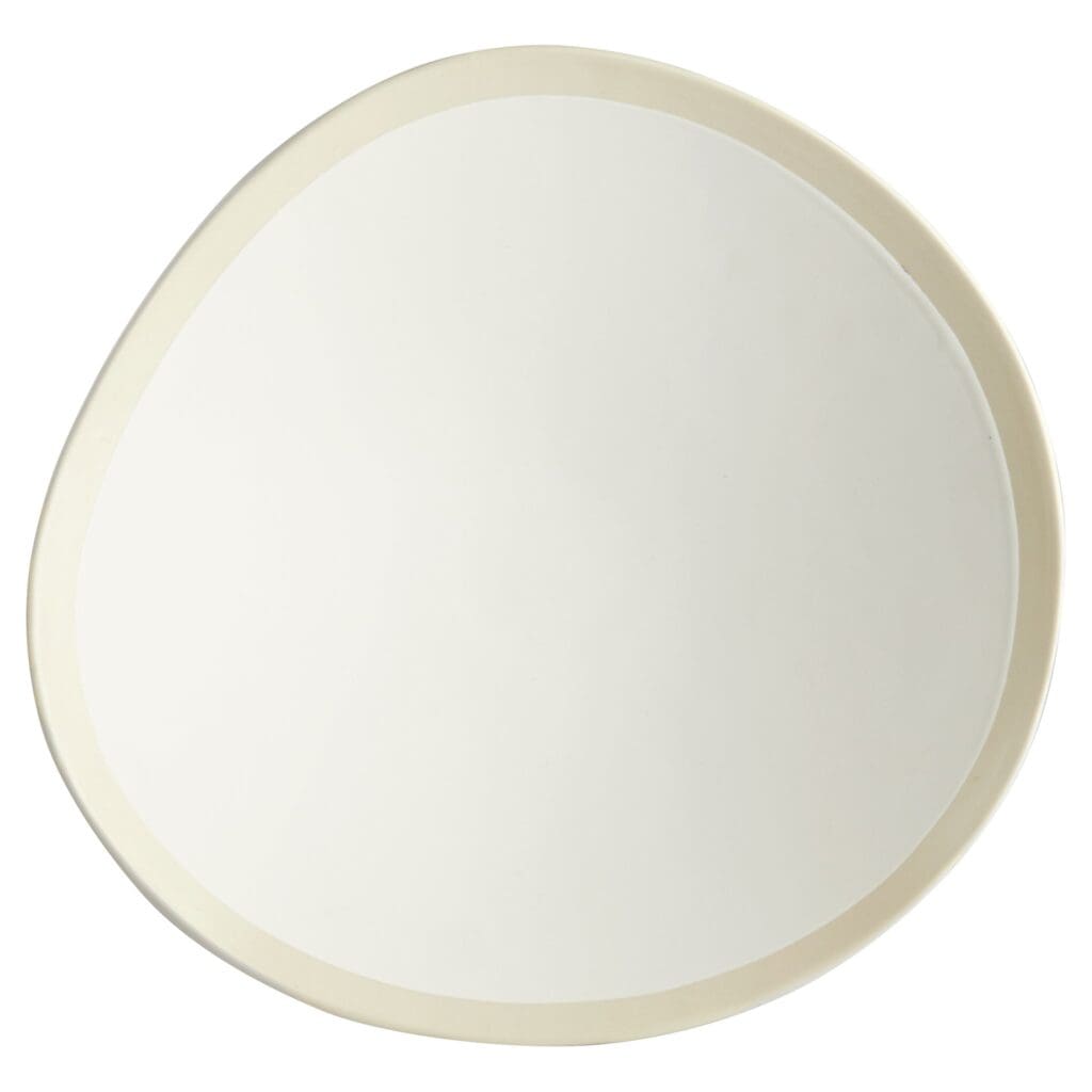 Cyan Design 11213 Laura Bowl - Large White Ceramic Decorative Bowl for Home Decor, Centerpiece, Fruit Display, and Dining Table Decor