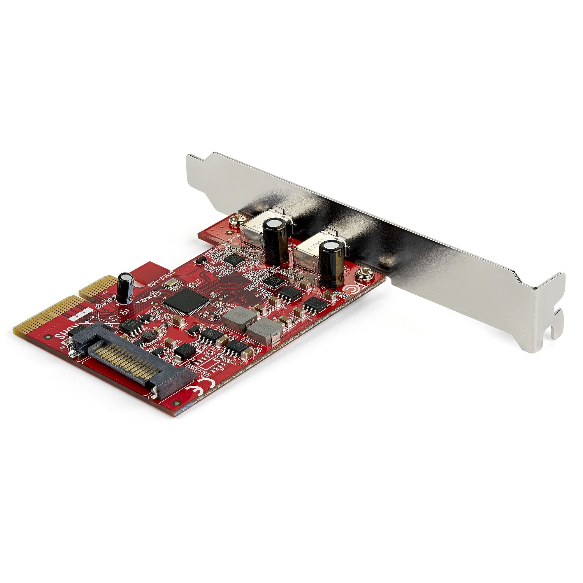 StarTech PCIe USB 3.1 Expansion Card with 2X USB-C Ports - 10Gbps SuperSpeed+ (ASM3142 Chipset) - PCI Express Gen 3 x4 - Compact 0.7