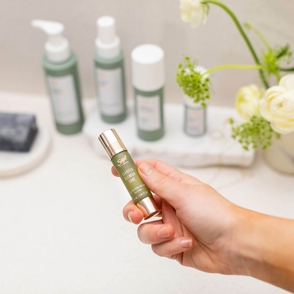 Claritea Blemish Care - Organic Tea Tree Oil Acne Treatment for Clear Skin | Face Wash & Spot Treatment for Teens & Adults | Perfect for Daily Skincare Routine & Travel