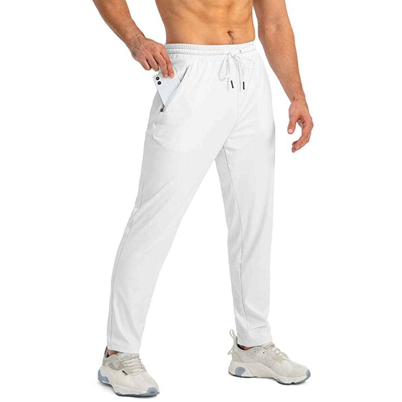 WhiteDot Elite Premium Sports Pants for Men & Women - 100% Polyester Moisture-Wicking Workout Pants with 4-Way Stretch - Gym, Running, Yoga, Training - Breathable & Quick-Dry Activewear for All Sports Activities