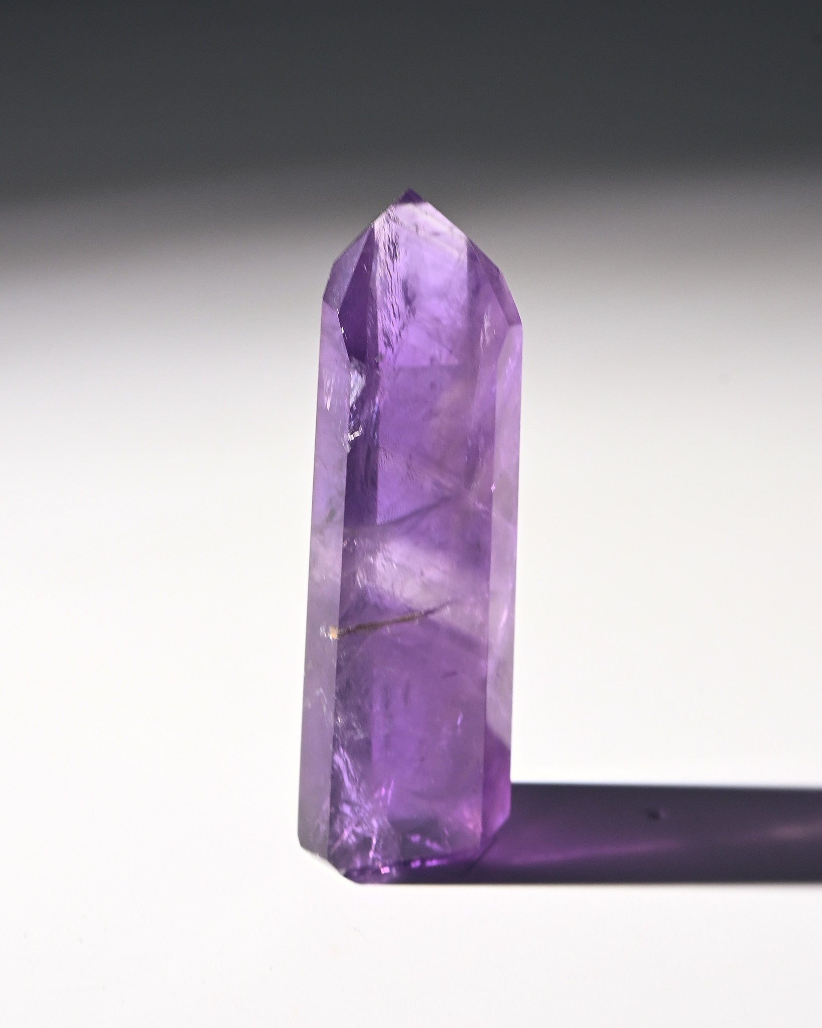 Natural Amethyst Phantom Tower Crystal - 2.5 Inch Healing Stone for Meditation, Reiki, and Home Decor | Spiritual Gift & Energy Cleansing Tool