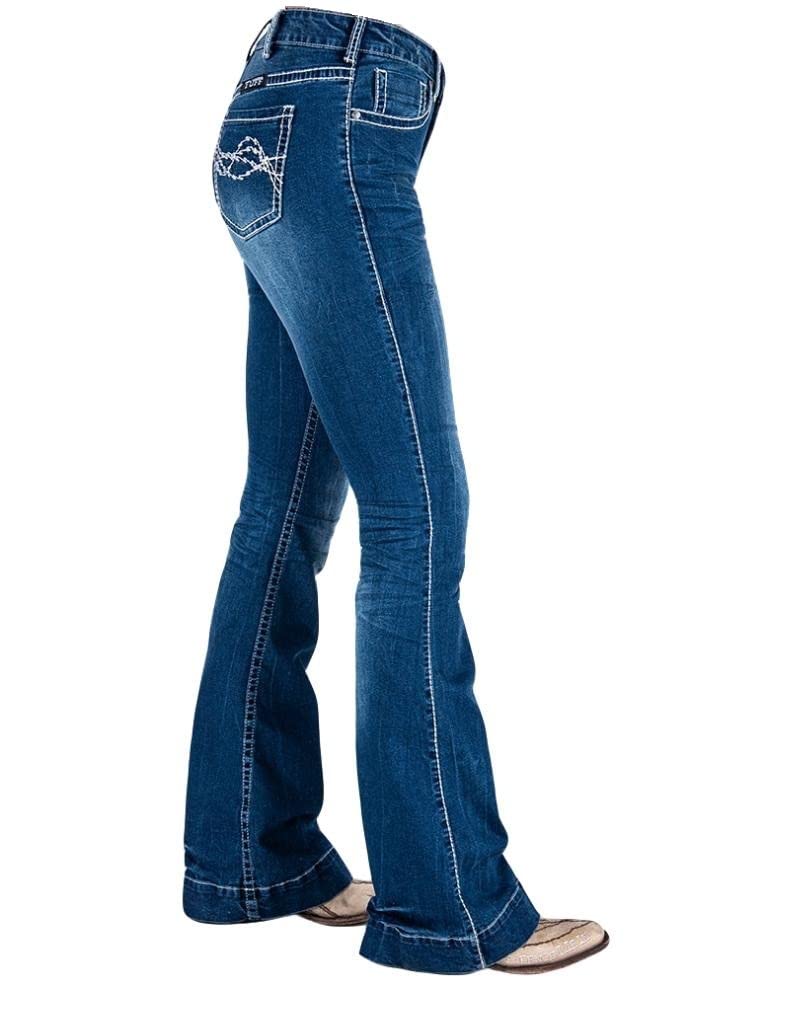 Cowgirl Tuff Western Jeans for Women - Stylish & Durable Denim Pants for Riding, Rodeo & Everyday Wear