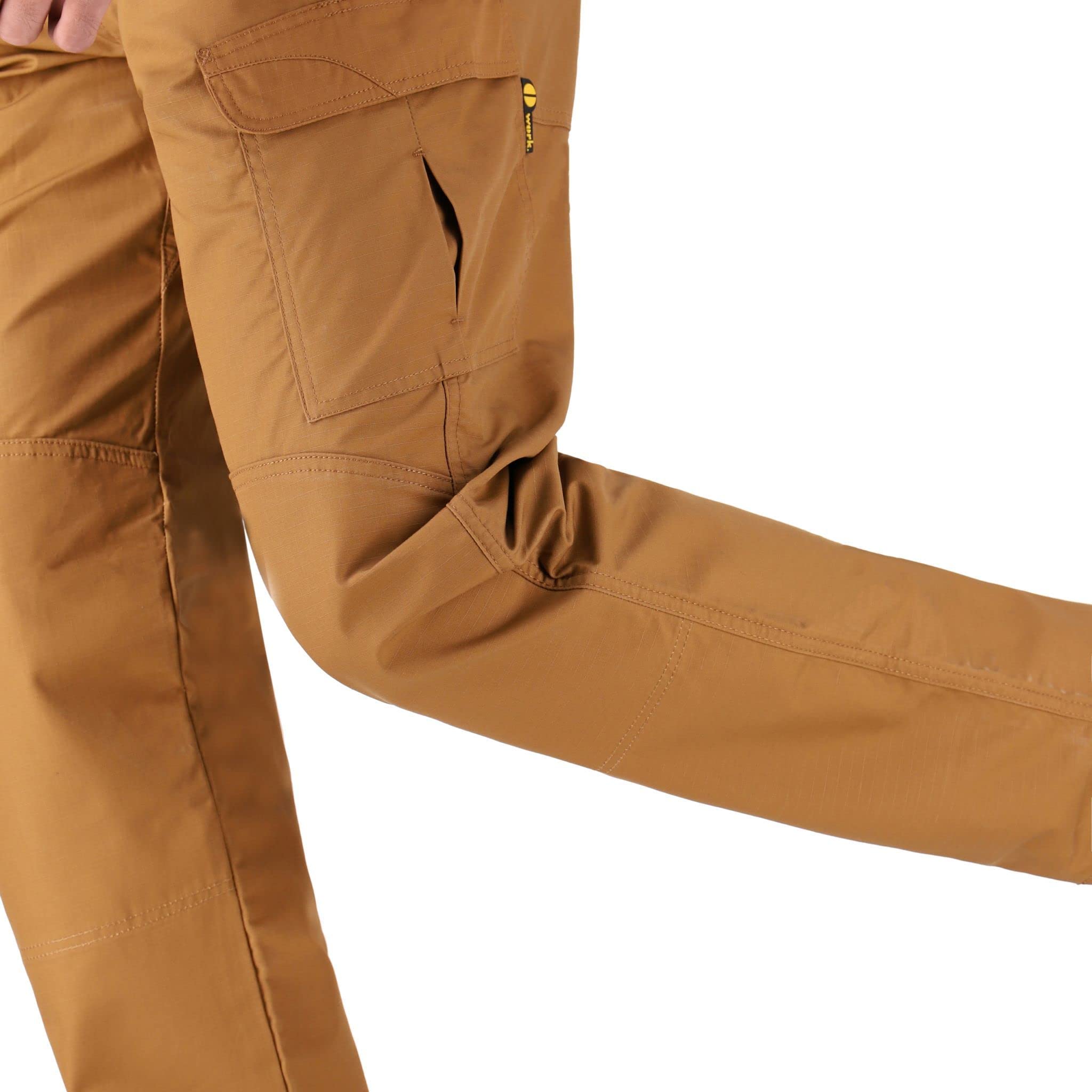 WHITEDUCK Men's Tactical Pants - Ripstop Stretch Water Resistant Cargo Work Pants with 13 Pockets for Military, Hiking & Outdoor Activities | Durable Tactical Trousers for Work, Camping & Adventure