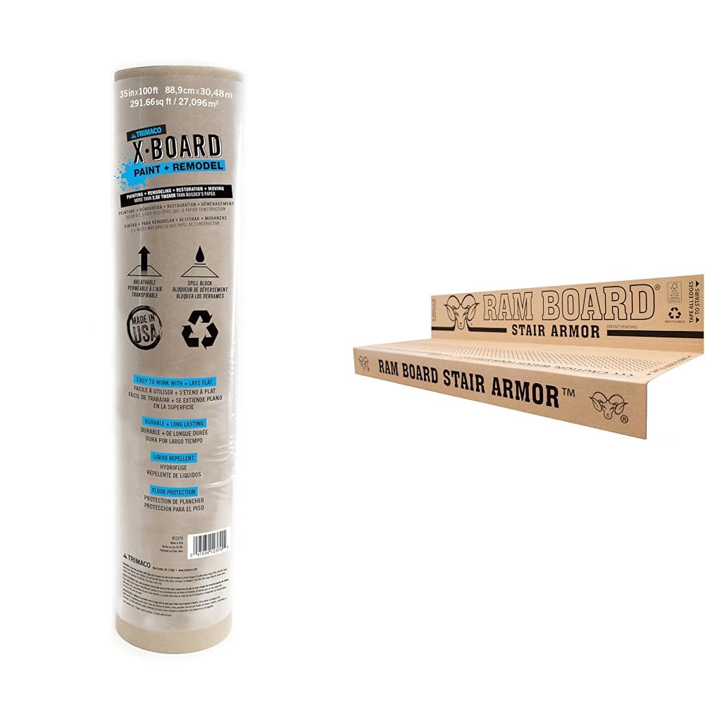 Trimaco X-Board Lightweight Breathable Paint & Remodel Surface Protector Roll (35