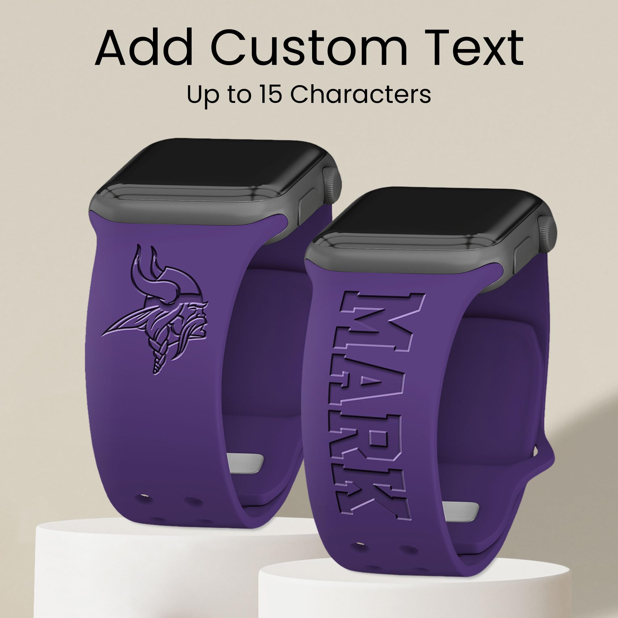 Custom NFL Engraved Apple Watch Band - Personalized Game Time Sports Accessory for Fans - Perfect for Football Games, Tailgating & Team Spirit Gifts
