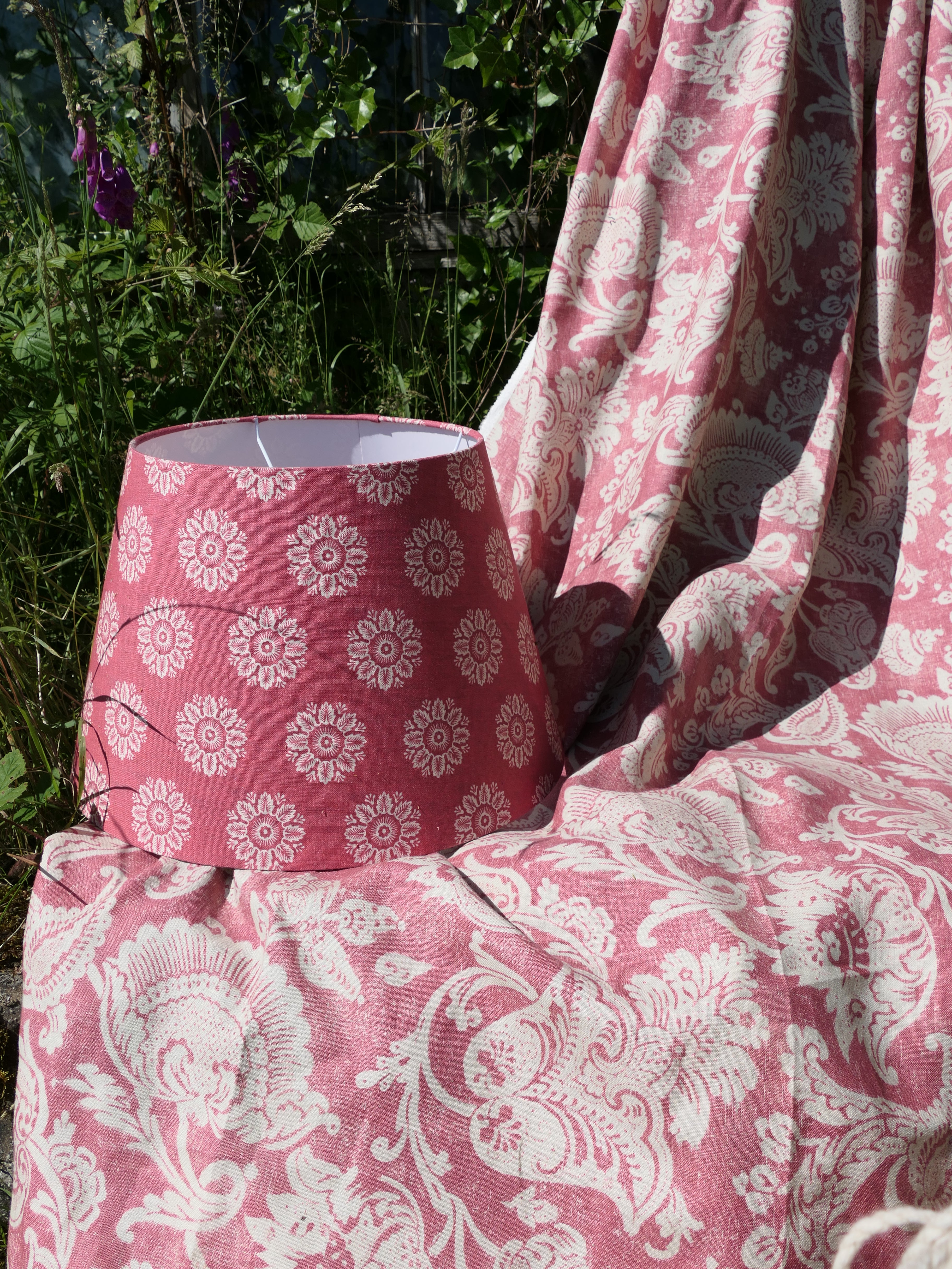 Premium Linen Fabric - Soft & Breathable Ronda Linen in Deep Coral | Perfect for DIY Home Decor, Fashion Sewing & Craft Projects