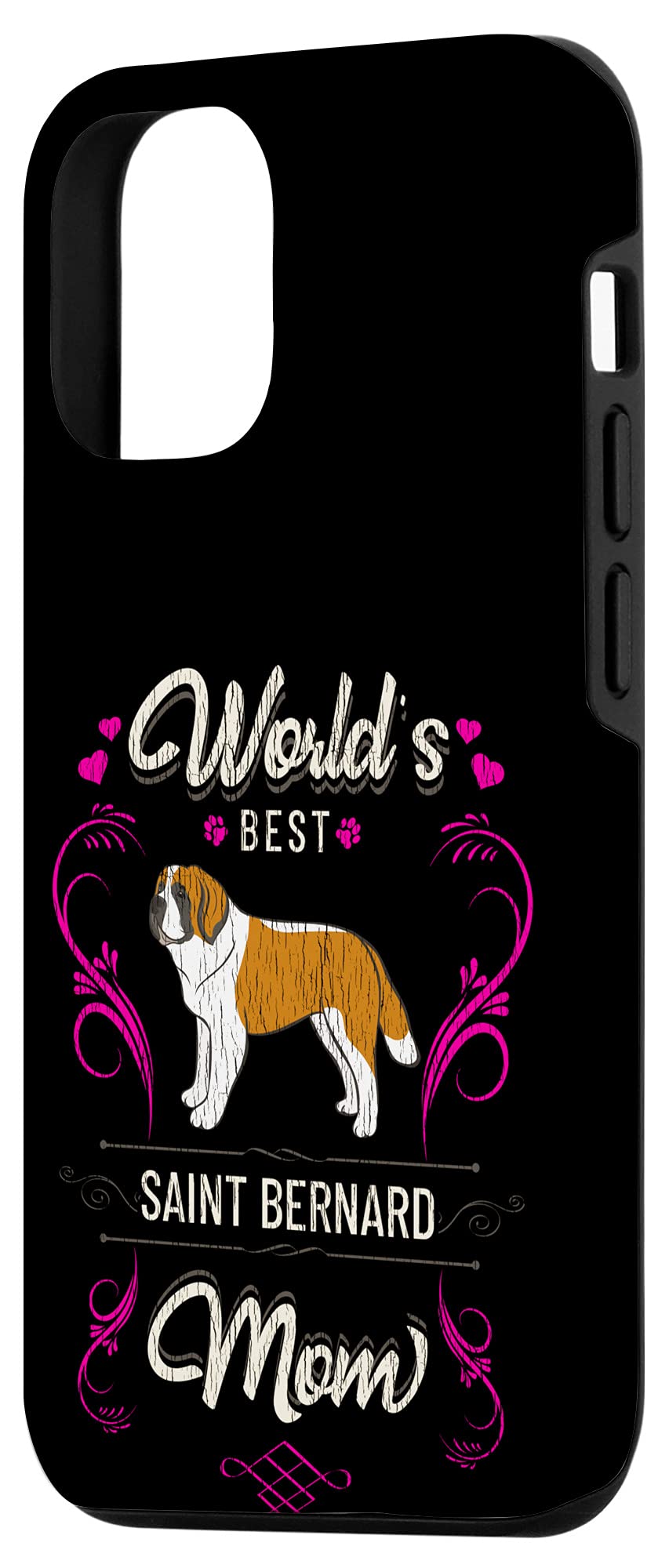Premium iPhone 12/12 Pro Case - Saint Bernard Dog Lover Design | Durable Protection for Dog Owners | Perfect for Outdoor Adventures & Pet Lovers