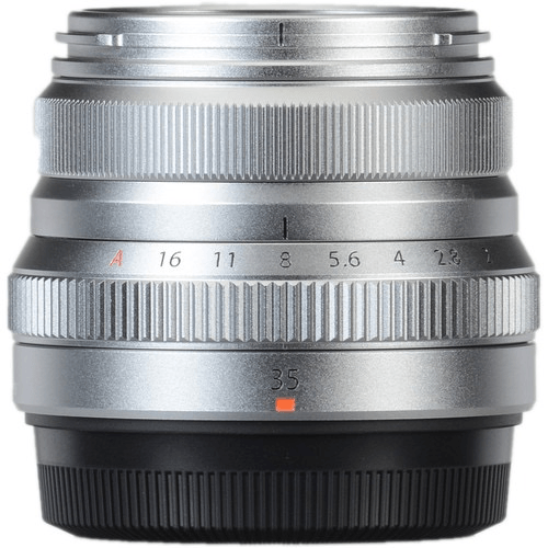 Fujifilm Fujinon XF 35mm f/2 R WR Prime Lens (Silver) - Compact Weather-Resistant Portrait & Street Photography Lens for Fujifilm X-Mount Cameras