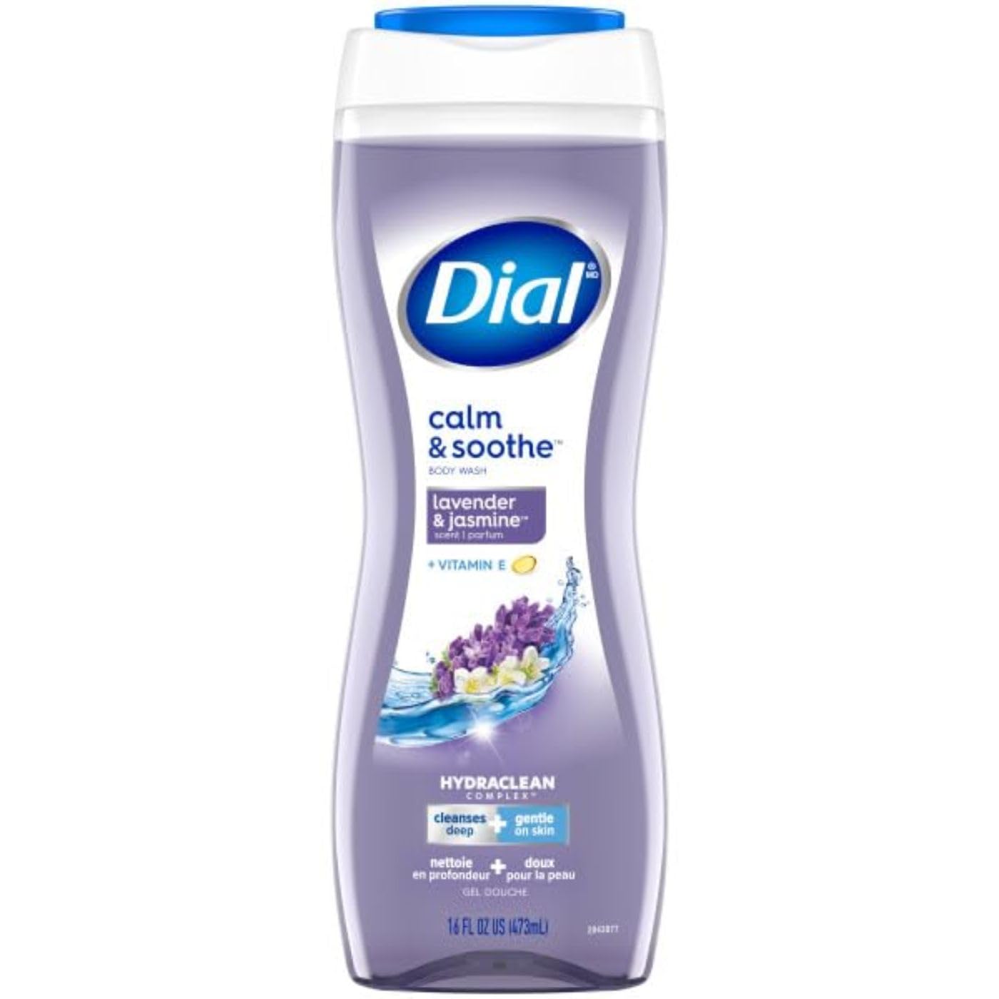 Dial Lavender & Jasmine Body Wash - 16 fl oz (Pack of 6) | Moisturizing & Relaxing Shower Gel for Dry Skin | Perfect for Daily Use, Spa Days & Gift Sets