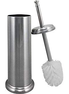 Premium Highboy Toilet Brush Holder Set - Stainless Steel Bathroom Cleaning Tool with Stand, Durable & Rustproof - Perfect for Modern Bathrooms, Powder Rooms & Guest Washrooms