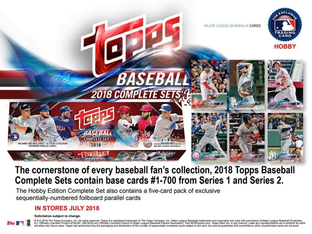2018 Topps Baseball Factory Hobby Set - 710 Cards Complete Collection (705 Base + 5 Bonus Parallels) | Perfect for Collectors, Investors & Fantasy Baseball Enthusiasts