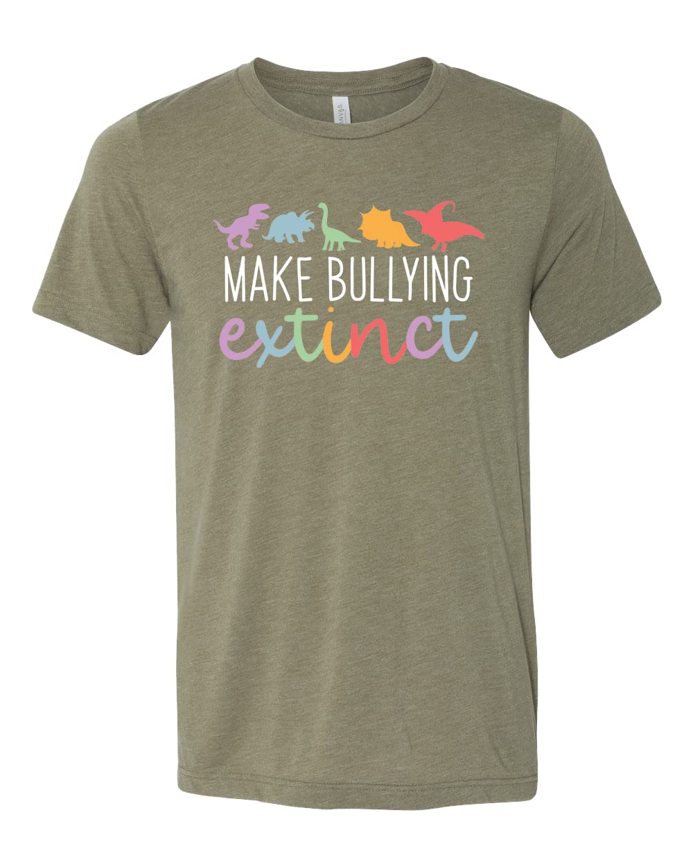 Anti-Bullying LGBTQ Dinosaur Shirt - Stop Bullying Tee for Pride, Funny Lesbian & Gay Apparel - Perfect for Pride Parades, School Events & LGBTQ Ally Support