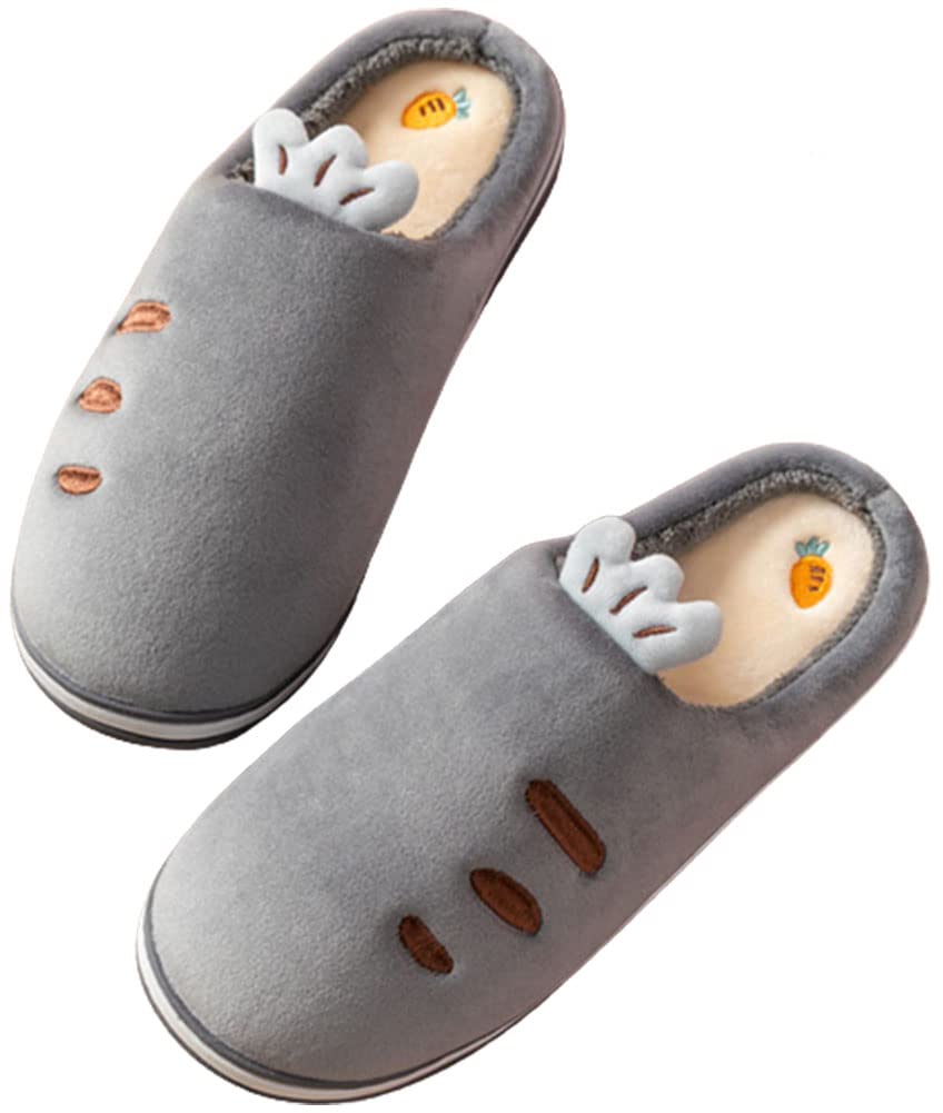 Cute Women's Carrot Pattern Slippers - Soft Warm Cotton Memory Foam House Shoes for Indoor Comfort | Perfect for Cozy Home Wear & Gift Giving