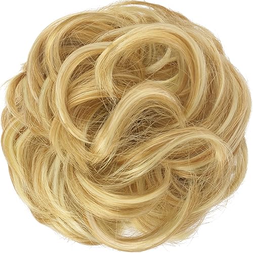 Large Curly Hair Bun Scrunchie Extension - Perfect for Ponytails, Updos & Everyday Hairstyles