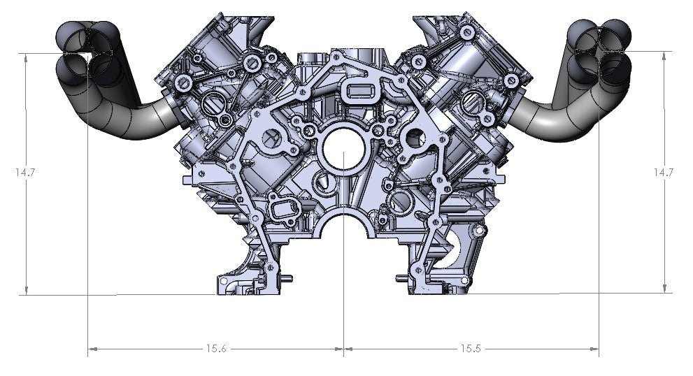 Ultimate Headers Mustang Godzilla Forward Facing Turbo Headers 431011 - High Performance Exhaust Upgrade for Ford Mustang with Godzilla Engine | Perfect for Racing & Street Performance