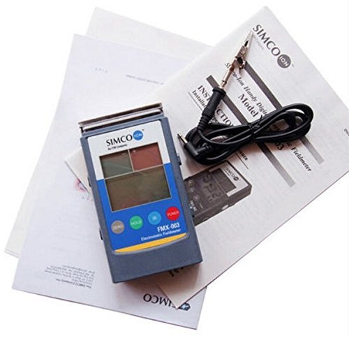 Simco FMX-003 Handheld Electrostatic Field Meter - Portable Electrostatic Tester for ESD Control, Static Measurement in Electronics, Cleanrooms & Industrial Applications