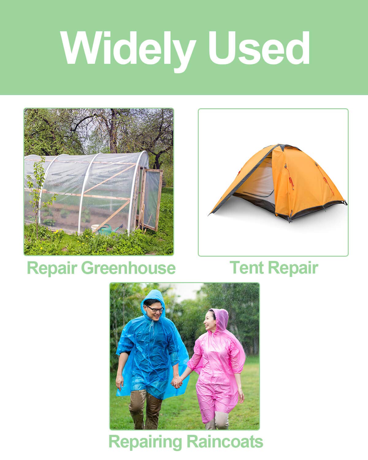 Vensovo Heavy Duty Greenhouse Plastic Repair Tape - 2