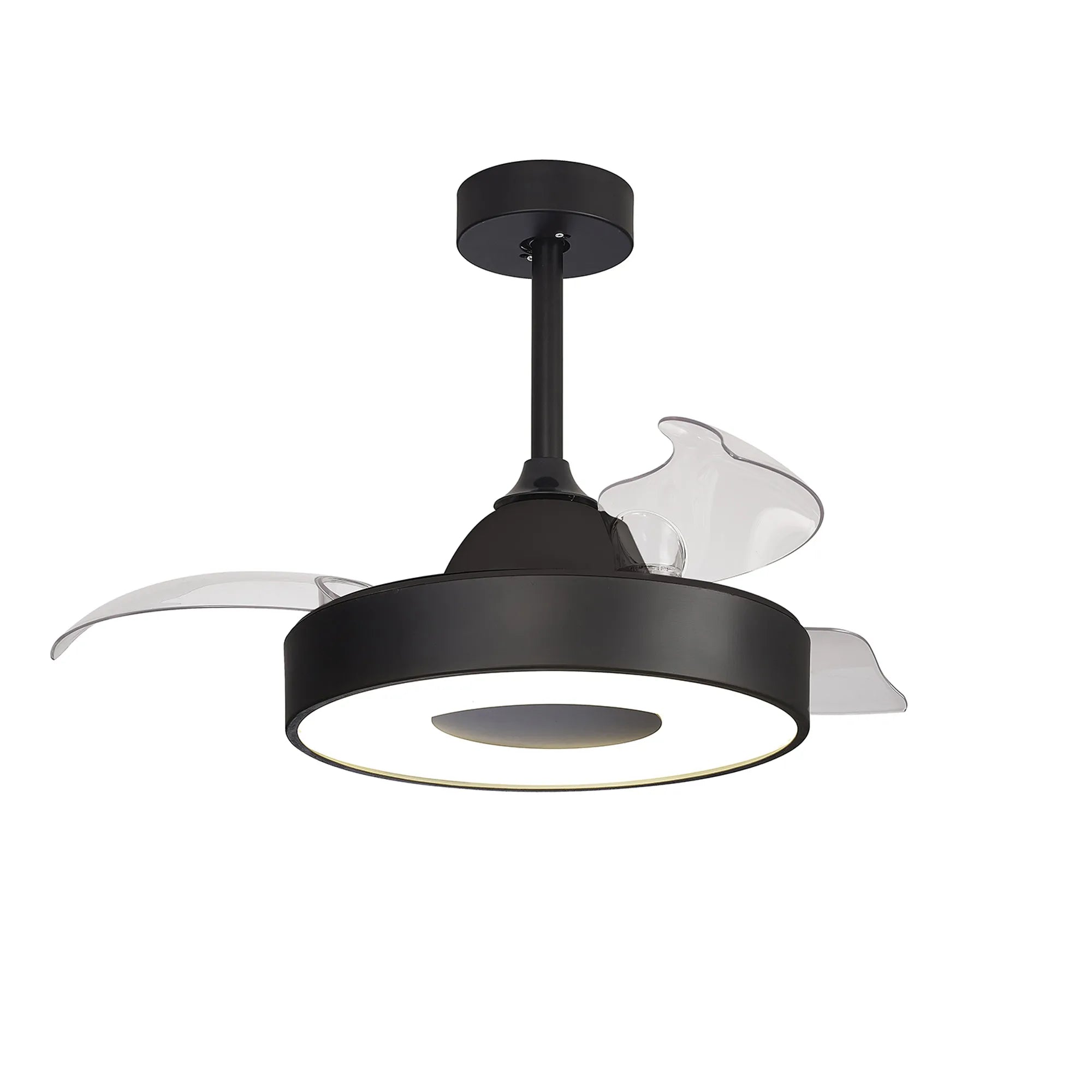Smart Coin LED Fan Light with App & Remote Control - Dimmable RGB Color Changing Light for Bedroom, Living Room, Party & Home Decor