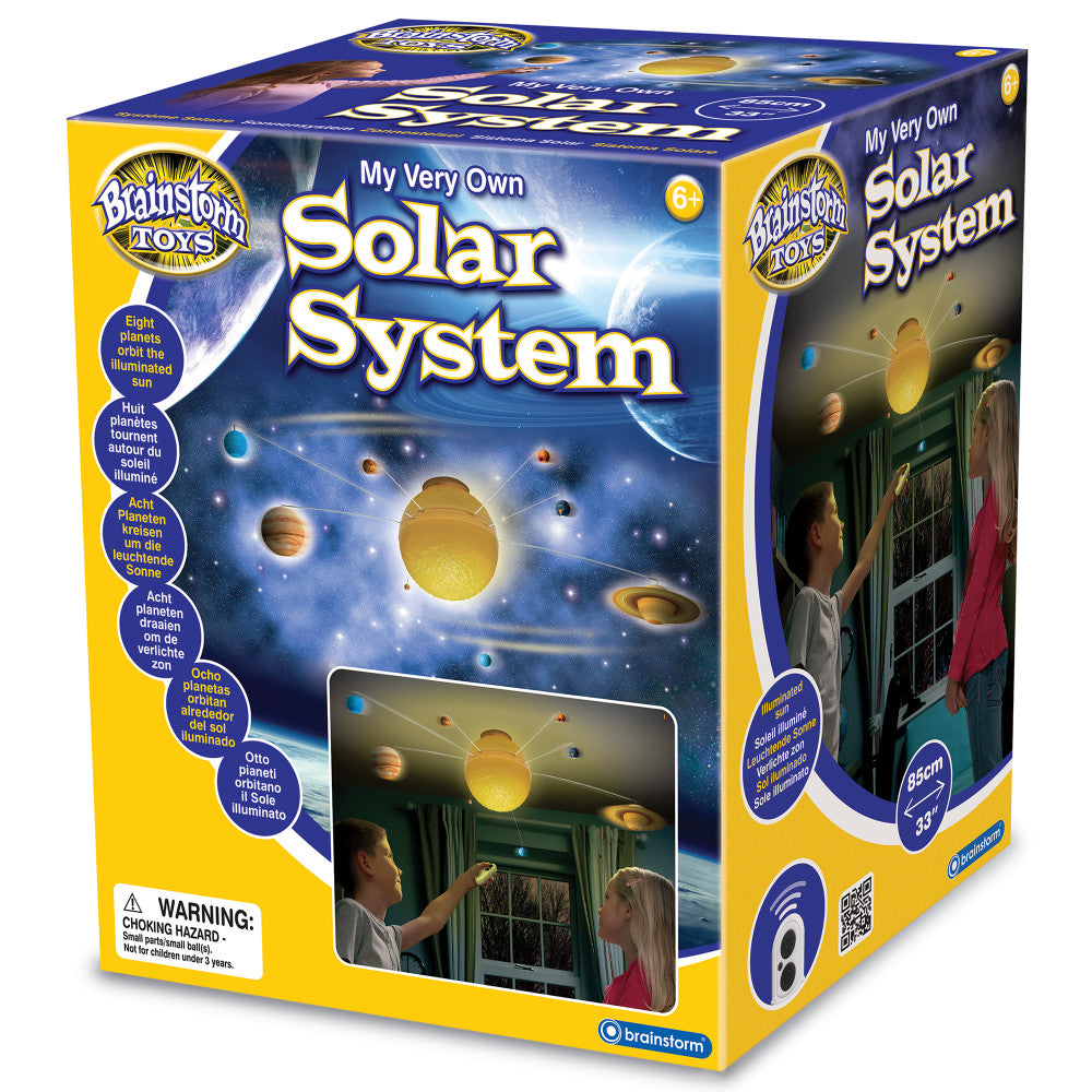 Brainstorm Toys Interactive Solar System Mobile STEM Kit - 33 Inch Educational Astronomy Model for Kids | Perfect for Classroom Learning & Home Decor