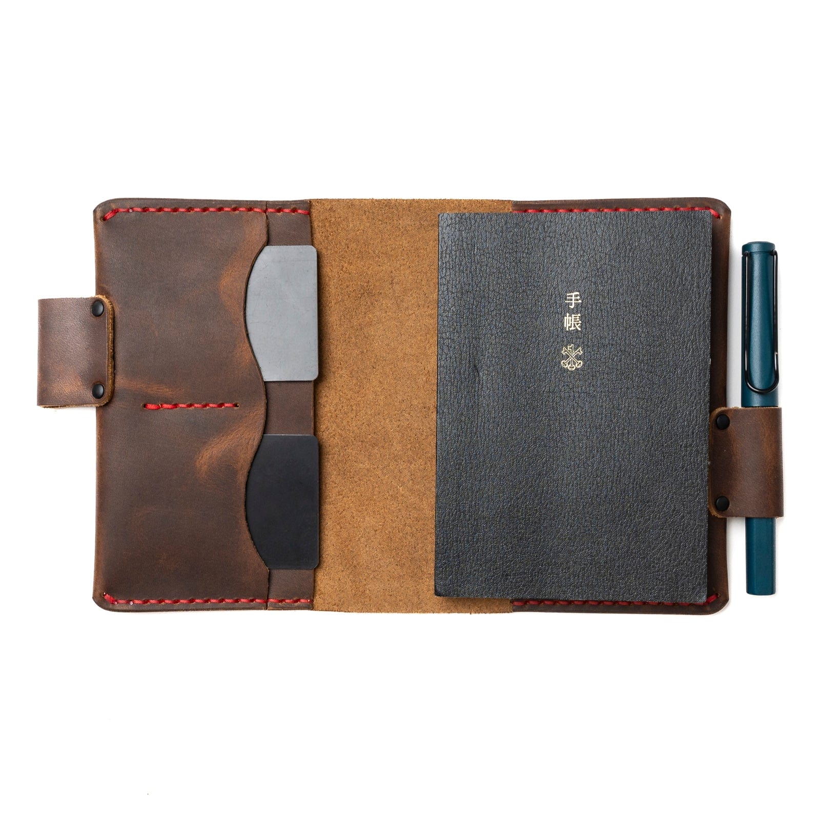 Premium Genuine Leather A6 Notebook Cover - Handmade, Durable & Stylish for Journal, Planner, Diary - Perfect for Office, Travel & Gift Giving
