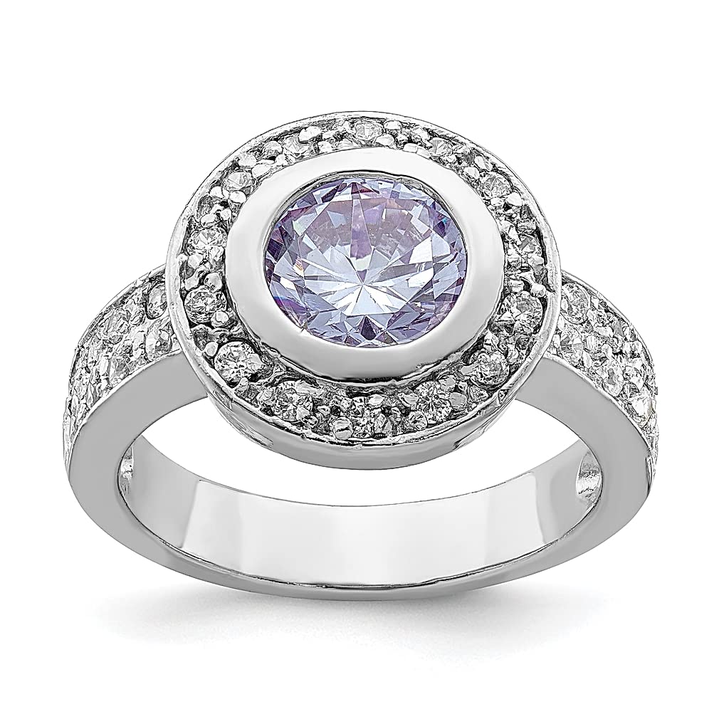 925 Sterling Silver Cubic Zirconia CZ Band Ring for Women - Durable & Hypoallergenic Fine Jewelry - Perfect Gift for Anniversary, Birthday & Valentine's Day - Elegant Everyday & Special Occasion Wear