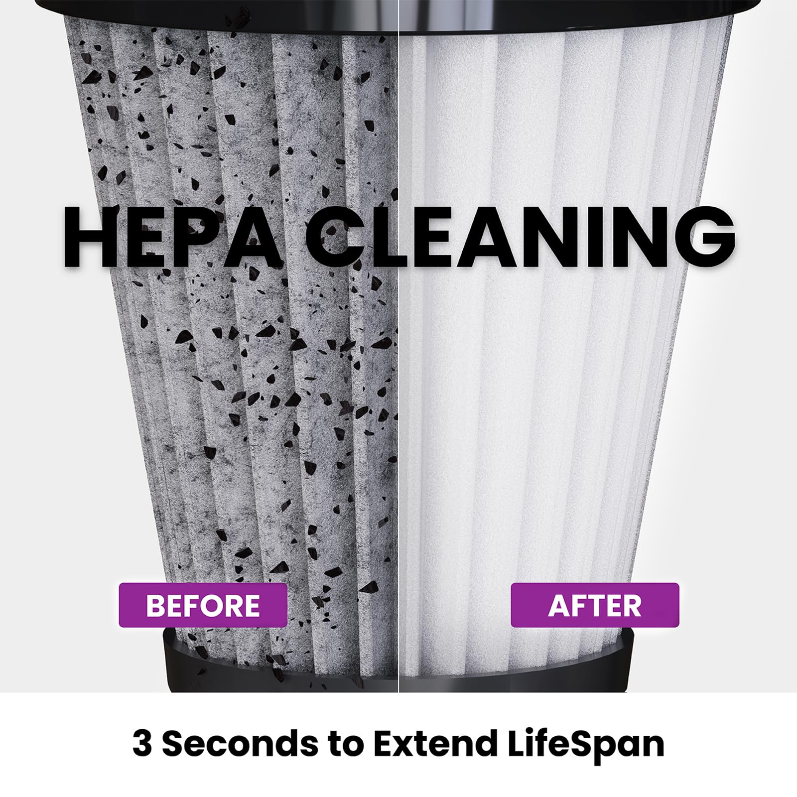 Gevi Cordless Stick Vacuum Cleaner for Home - Powerful Suction, Bendable Wand, Ultra Long Battery Life - Ideal for Hardwood Floors, Carpets & Pet Hair - Perfect for Quick Cleanups & Deep Cleaning