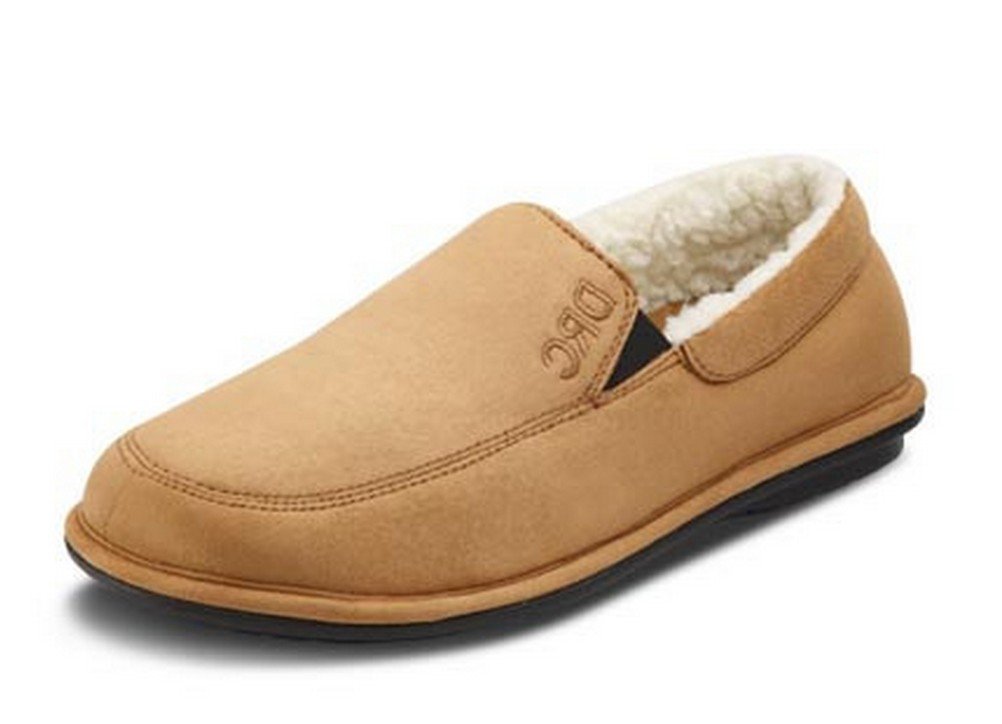 Dr. Comfort Relax Men's Slippers Camel - Wide Width 9 | Orthopedic House Shoes for Plantar Fasciitis & Foot Pain Relief | Perfect for Indoor Comfort & Post-Surgery Recovery