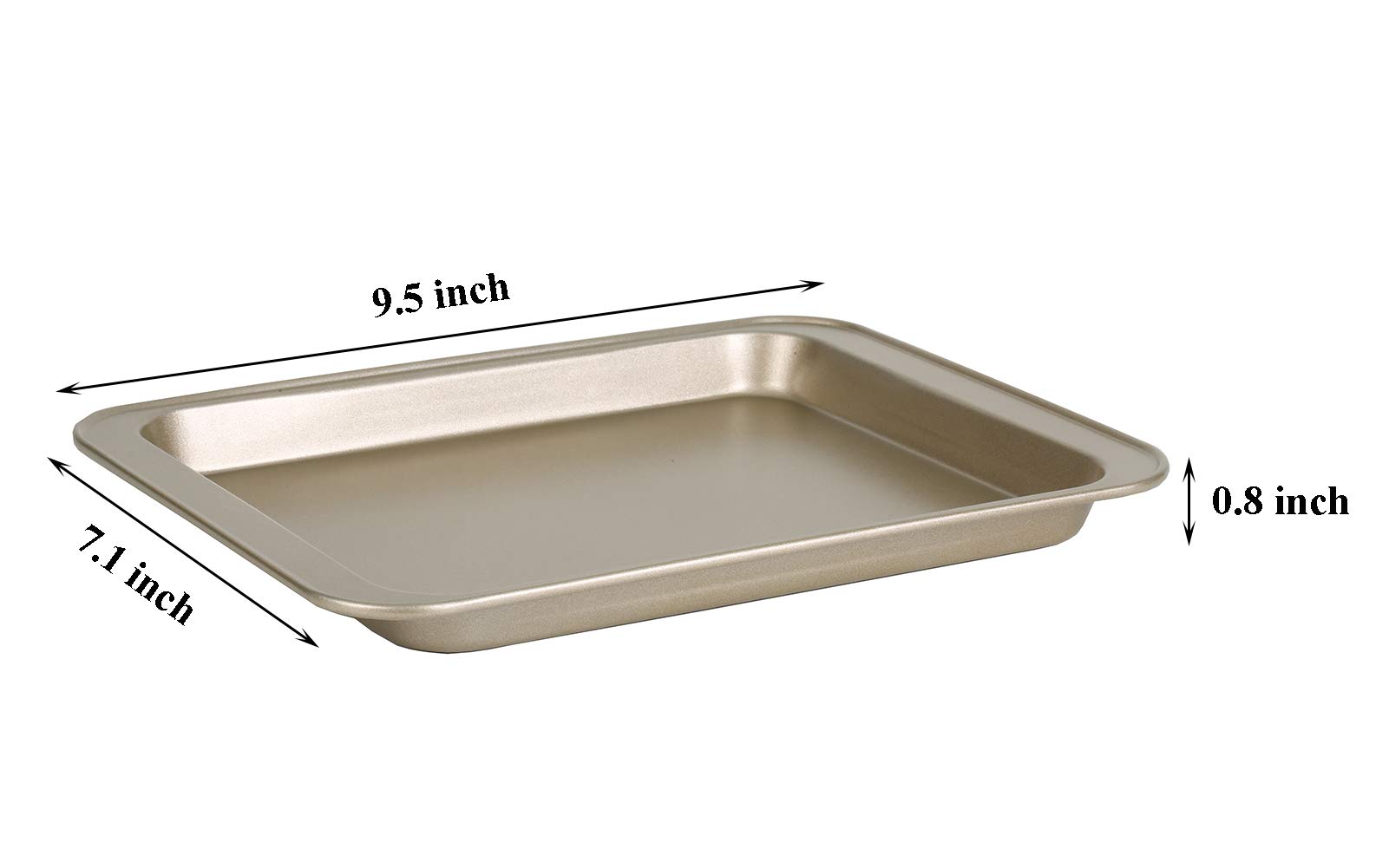 Non-Stick Baking Sheet Set - Quarter & Half Sheet Pans, Cookie Sheets, Jelly Roll Pan for Toaster Oven - Perfect for Cookies, Cakes, Roasting & Meal Prep - Walooza Premium Bakeware Collection