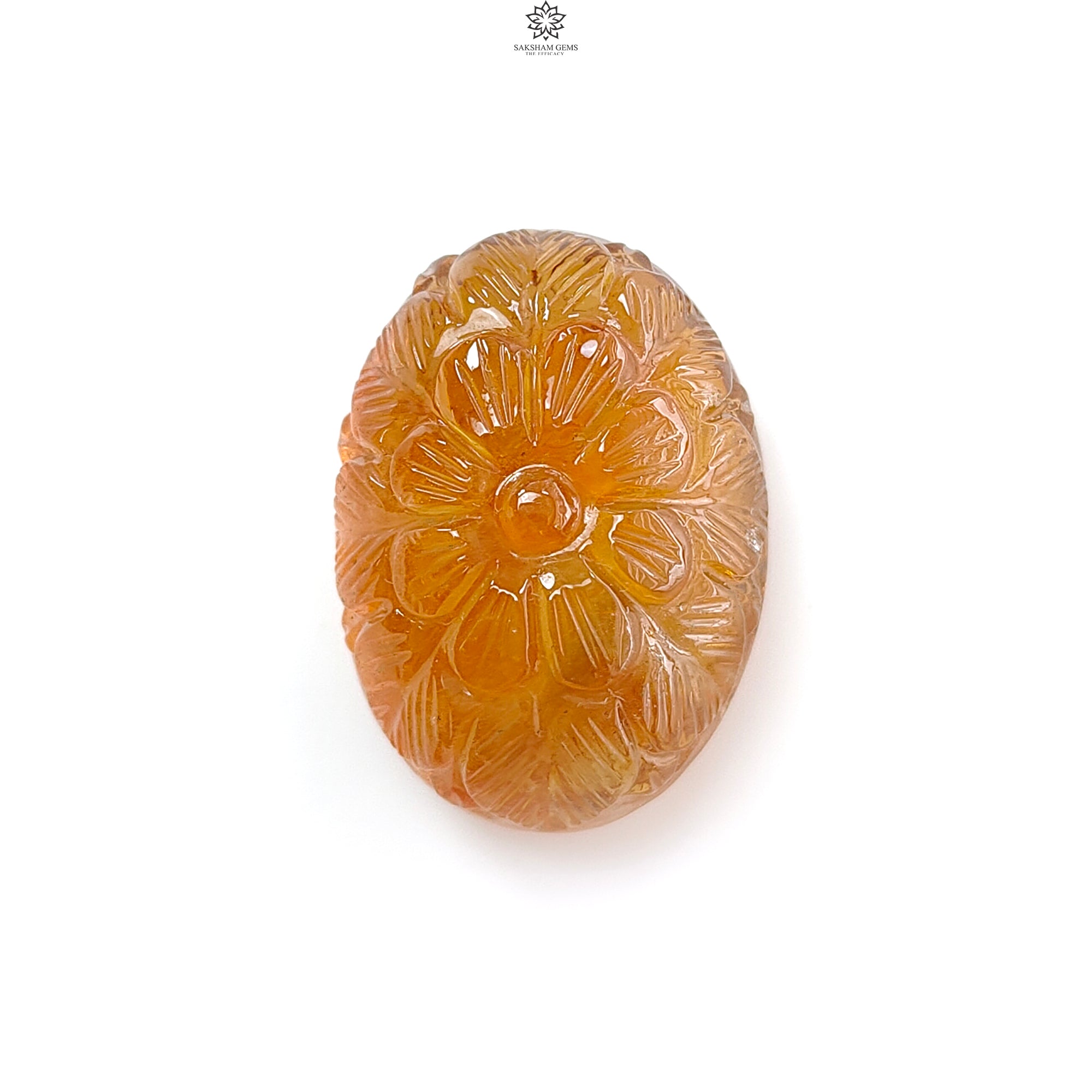 Natural Citrine & Amethyst Quartz Gemstone Carving - Untreated Handcrafted Oval Shape for Jewelry Making, Healing Crystals & Spiritual Decor | Perfect for Necklaces, Rings & Home Altars