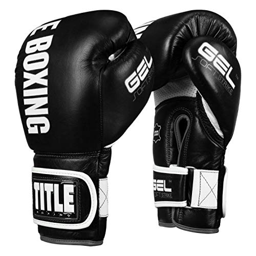 TITLE Boxing Soft Strike Gel Bag Gloves - Premium Boxing Gloves for Men & Women, Punching Bag Training, Kickboxing, MMA & Heavy Bag Workouts - Ideal for Home Gym, Boxing Classes & Fitness Training