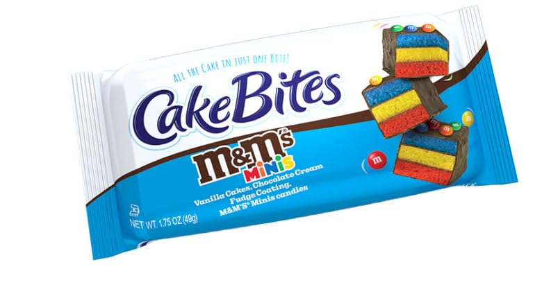 Cookies United Original Cakebites - Grab & Go Bite-Sized Licensed Snacks with M&M's (Family Pack) | Perfect for School Lunches, Office Snacks & Party Treats